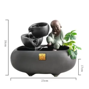 Fonte de Água Decorativa para Gatos - Estilo Zen em Cerâmica - Modelo C, Outro