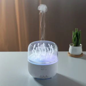 Difusor de Aroma Giratório com Controle Remoto e Luz Colorida