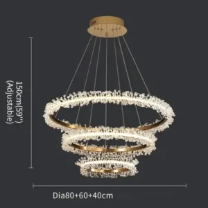 Lustres de Cristal Modernos para Sala e Jantar - Iluminação Elegante