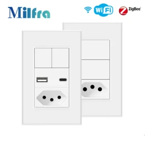Interruptor Inteligente e Tomada Tuya Wifi/Zigbee para Casa Inteligente