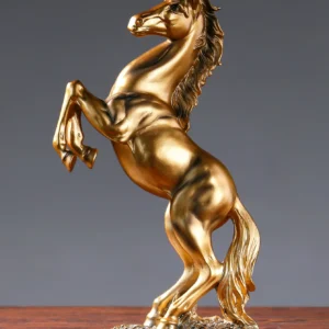 Estátua de Cavalo em Resina para Decoração de Escritório e Sala de Estar