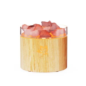 Máquina de Aromaterapia com Lâmpada de Sal Cristal - Umidificador Colorido - Grão C03
