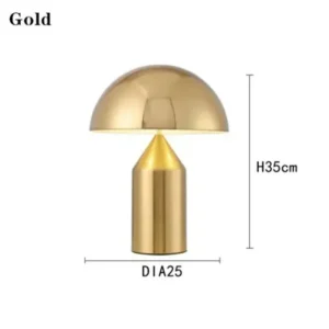 Abajur de Mesa Moderno em Formato de Cogumelo - Decoração Nórdica - Plugue UK