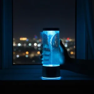Lâmpada Cilíndrica LED Tornado com Controle Remoto - Decoração Atmosférica