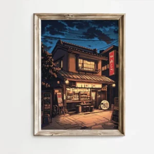 Quadro Abstrato de Ramen para Decoração Moderna da Sua Casa