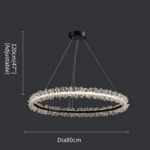 Lustres de Cristal Modernos para Sala e Jantar - Iluminação Elegante