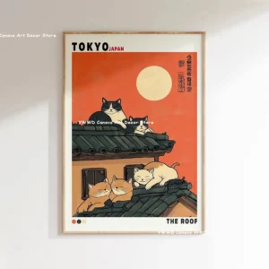 Impressão em Tela Onda de Hokusai - Arte Japonesa Moderna para Decoração