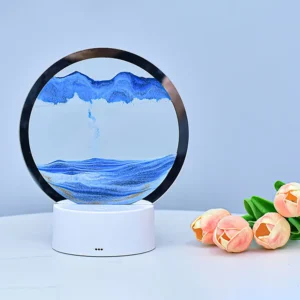 Abajur de Mesa Areia Movediça LED Colorido para Decoração