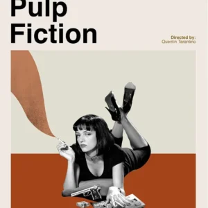 Pintura em Tela Retro de Filmes Clássicos para Decoração de Casa