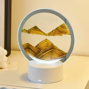 Abajur de Mesa Areia Movediça LED Colorido para Decoração