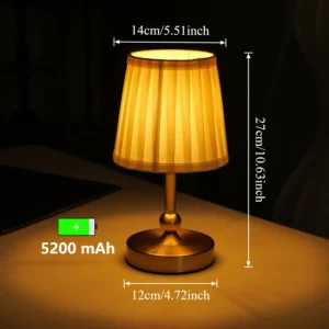 Lâmpada de Mesa LED Recarregável com Sensor de Toque - Decoração Moderna - Modelo N10-1