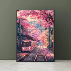 Impressão em Tela de Paisagem Japonesa para Decoração de Ambientes