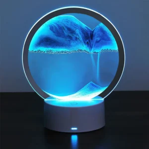 Abajur de Mesa Areia Movediça LED Colorido para Decoração