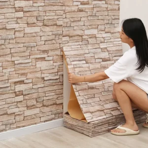 Papel de Parede Autoadesivo 3D Tijolo para Decoração de Ambientes