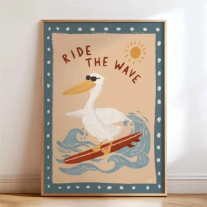 Pôster de Animais Divertidos para Quarto Infantil - Decoração Moderna