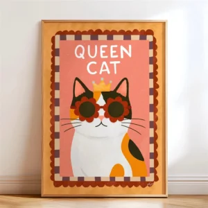 Pôster de Animais Divertidos para Quarto Infantil - Decoração Moderna