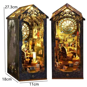 Kit DIY de Estante de Madeira para Casa de Bonecas - Presente Criativo - Modelo JTSL07-A