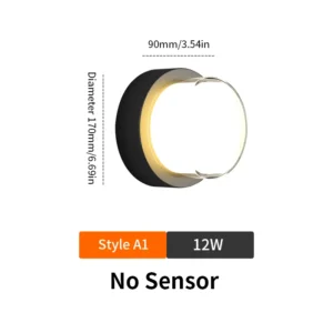 Lâmpada de Parede LED com Sensor de Movimento - 6W/12W