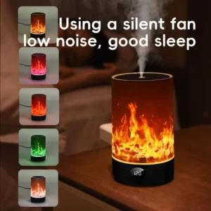 Difusor de Ar e Umidificador LED com 10 Cores para Casa e Quarto