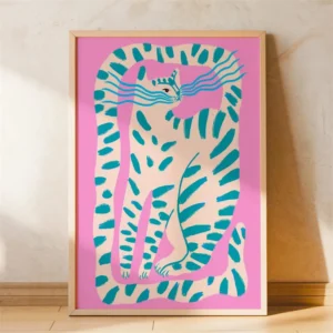 Pôster de Animais Divertidos para Quarto Infantil - Decoração Moderna