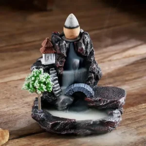 Queimador de Incenso Cachoeira para Aromaterapia - Decoração Zen - Modelo A