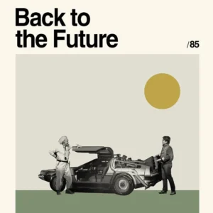 Pintura em Tela Retro de Filmes Clássicos para Decoração de Casa