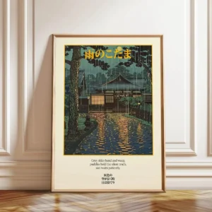 Impressão em Tela de Paisagem Japonesa para Decoração de Ambientes