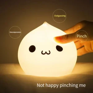 Luz Noturna de Silicone LED Unicórnio Recarregável para Crianças - Baozi