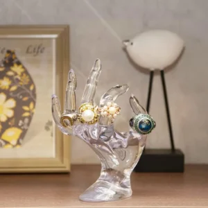 Expositor de Pulseiras e Anéis em Plástico - Display para Joias - Transparente