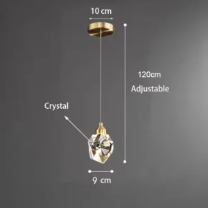 Lustre de Cristal Moderno para Teto - Elegância e Sofisticação