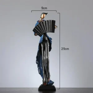 Estatueta Vintage de Resina para Decoração de Casa e Sala de Estar - Modelo 5