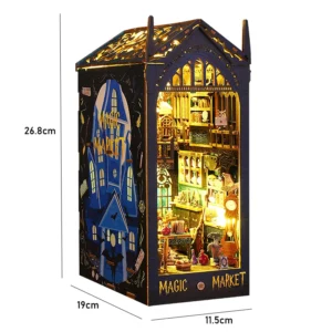 Kit de Montagem de Miniatura de Casa de Bonecas com Luz LED - JTSL-09-A