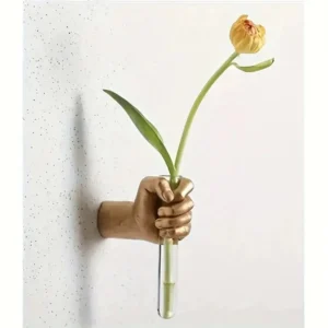 Vaso de Parede Decorativo em Resina para Flores - Estilo Clássico