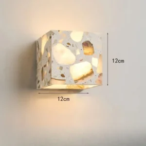 Luz de Parede de Pedra Transparente para Iluminação Externa