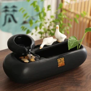 Fonte de Água Decorativa para Gatos - Estilo Zen em Cerâmica - Modelo B, Outro