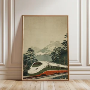 Impressão em Tela de Paisagem Japonesa para Decoração de Ambientes