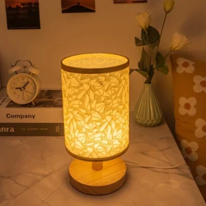 Candeeiro de Mesa USB com Luz Quente para Decoração de Ambientes