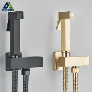 Torneira de Bidê de Aço Inoxidável Preto para Banheiro