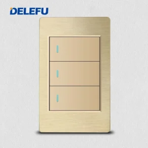 Tomada de Parede Dupla USB Tipo C à Prova d'Água - Delefu - 16A 3gang 2vias, Universal