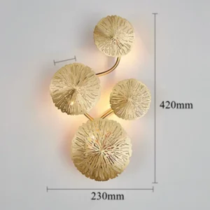 Luminária de Parede Moderna em Forma de Folha para Banheiro e Quarto