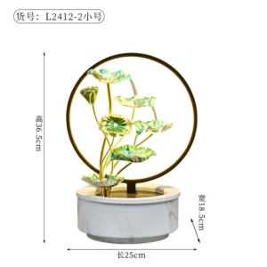 Fonte de Água Decorativa com Luzes para Sala de Estar - Atraia Fortuna - Modelo C