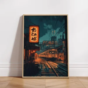 Impressão em Tela de Paisagem Japonesa para Decoração de Ambientes