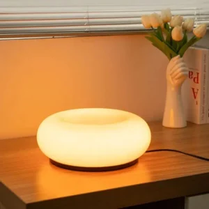 Abajur Donut LED USB com Mudança de Cores - Luminária Decorativa