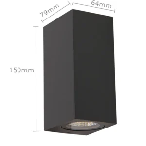 Luz de Parede Externa LED Ajustável IP65 - Candeeiro Moderno