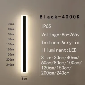 Luz de Parede LED Impermeável IP65 para Jardim e Varanda - Mowally