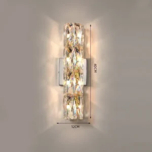 Luminária de Parede Cristal Moderna para Sala e Quarto