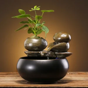 Fonte de Água Decorativa em Cerâmica para Animais de Estimação