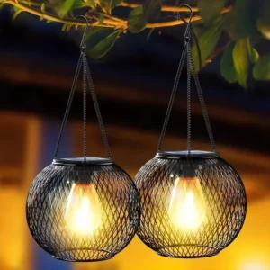Lanterna Solar Decorativa à Prova d'Água para Jardim e Exterior