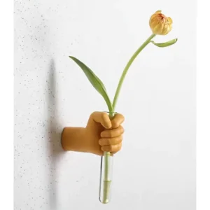 Vaso de Parede Decorativo em Resina para Flores - Estilo Clássico