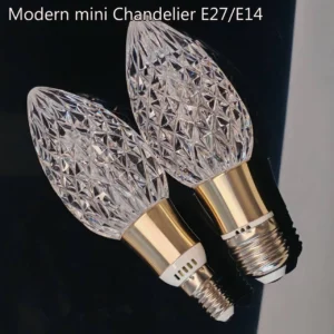 Lâmpada de Cristal LED E27/E14 - Brilho Quente e Frio para Casa